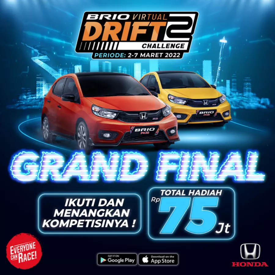 Babak Final Brio Virtual Drift Challenge 2 Segera Dimulai,  70 Finalis Siap Berkompetisi untuk Meraih Hadiah Jutaan Rupiah