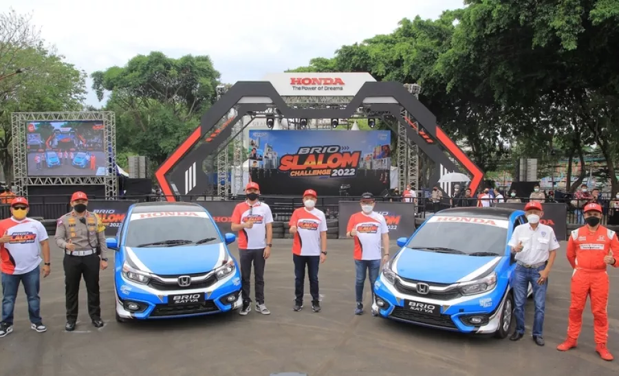 Honda Gelar Putaran Penutup Brio Slalom Challenge 2022 di Kota Surabaya