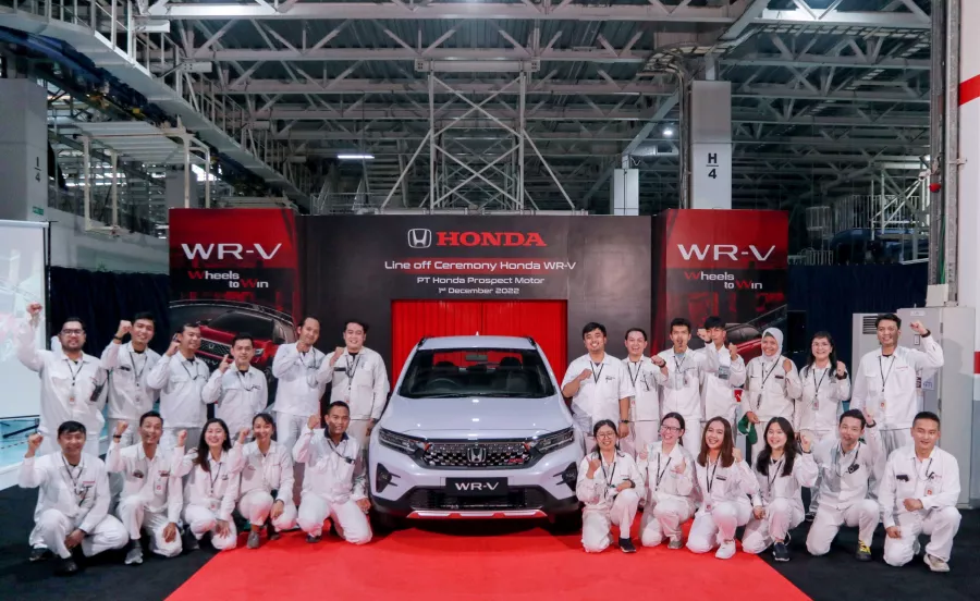 PT Honda Prospect Motor Memulai Produksi Massal Honda WR-V di Indonesia