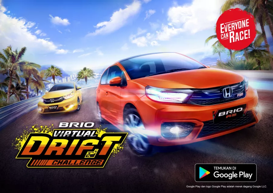 Gandeng Gameloft, Honda Luncurkan Mobile Game Brio Virtual Drift Challenge di Indonesia