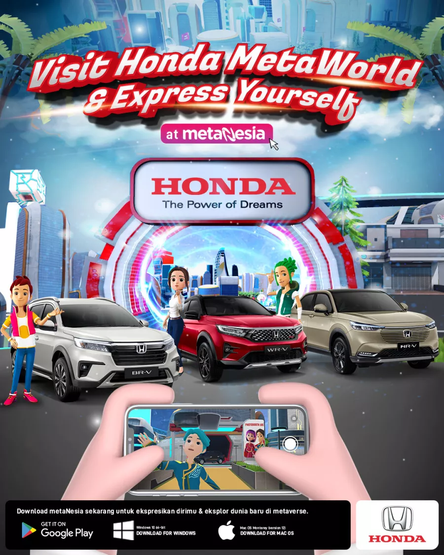 Honda dan Telkom Kembali Berkolaborasi Menghadirkan  Dunia Virtual Honda MetaWorld