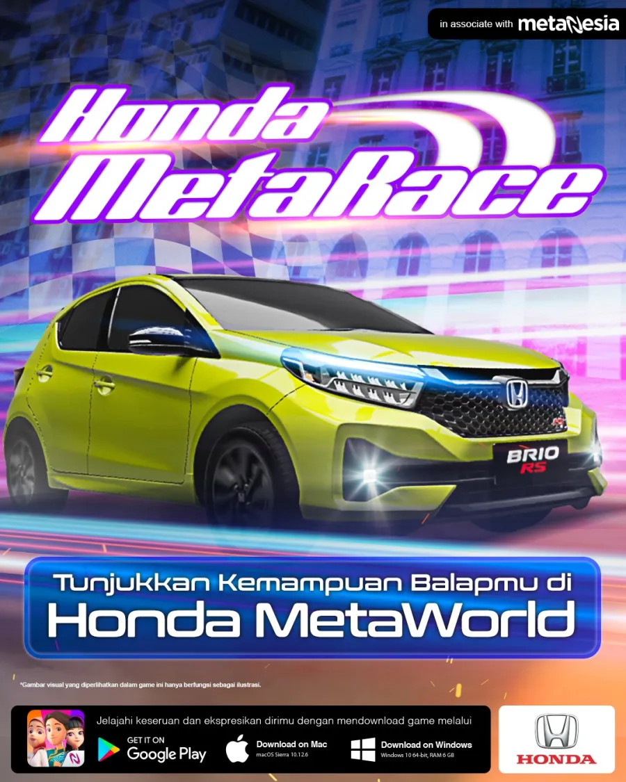 Honda dan Telkom Hadirkan Keseruan Balap Virtual di  Metaverse yang Pertama di Indonesia
