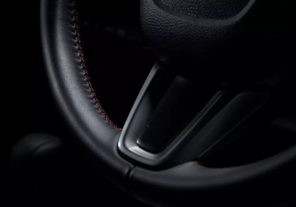 Leather Wrapped Steering Wheel