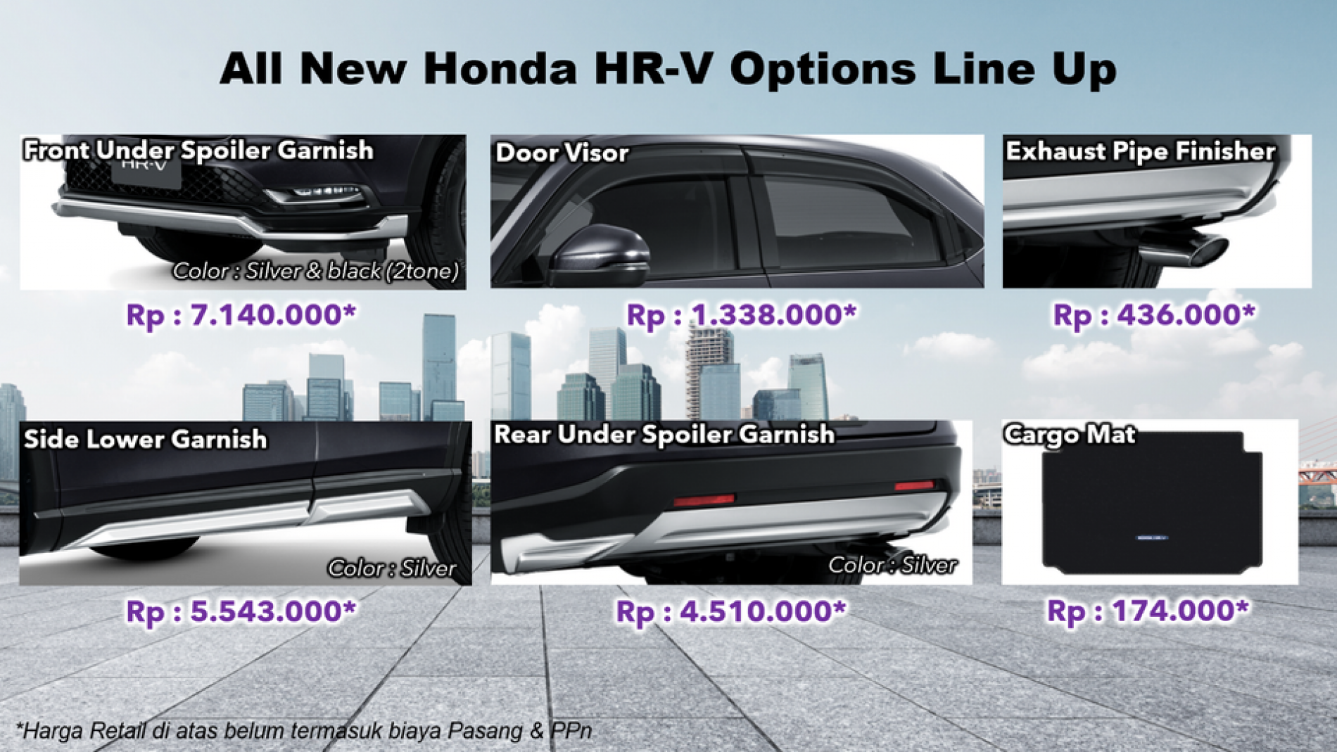 Dukung Tampilan HR-V Lebih Sporty dengan Honda Options!