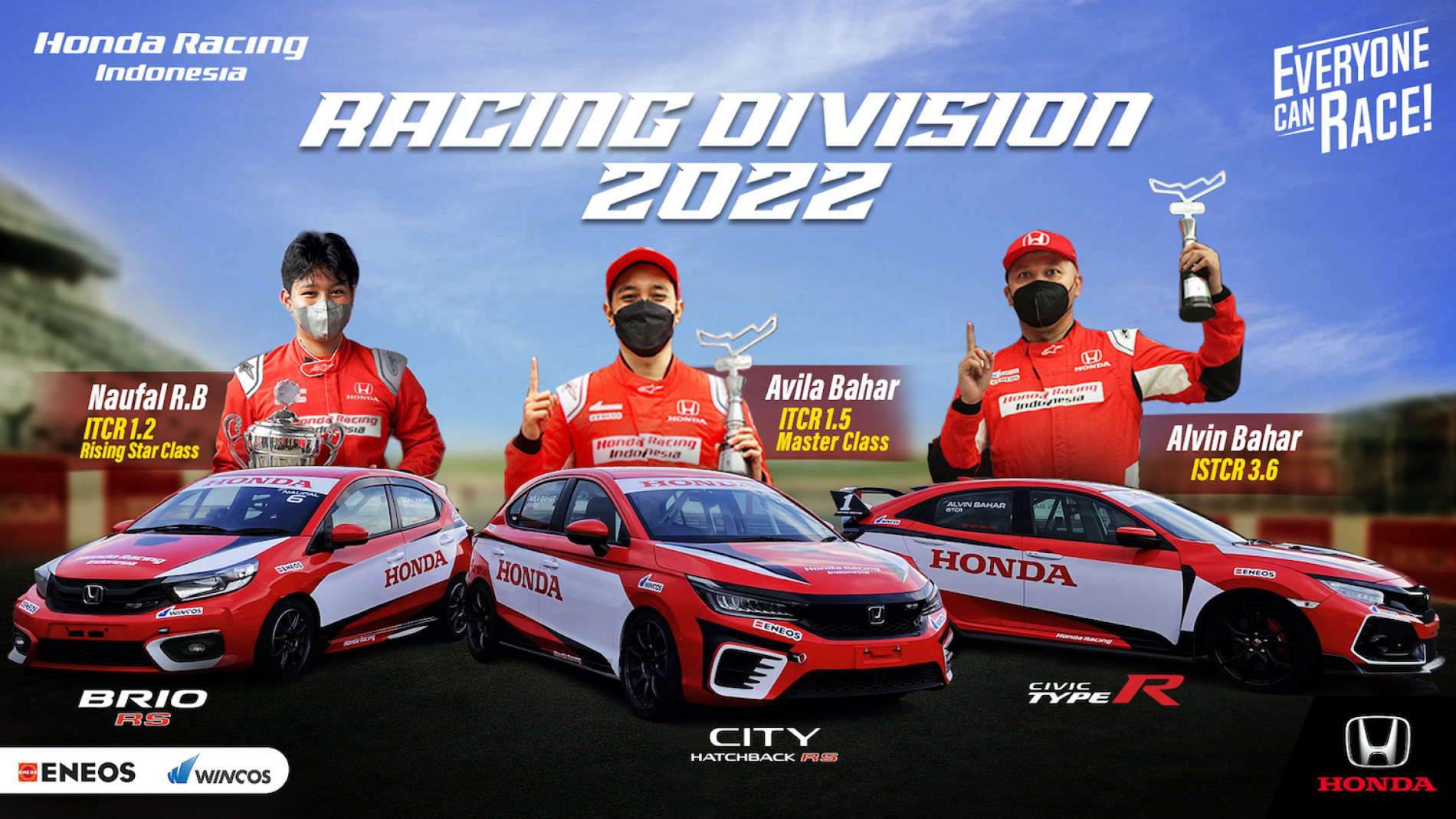 Honda Umumkan Pembalap Baru untuk Kejurnas Touring & Slalom 2022